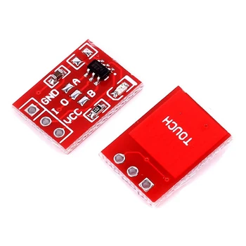 100Pcs TTP223 לגעת מפתח מודול מתג לגעת כפתור קבל סוג ערוץ יחיד עצמית נעילה מגע מתג חיישן