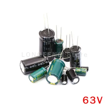 1PCS 63V6800uF 6800UF 63V Plug-in אלומיניום אלקטרוליטיים הקבל.