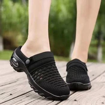 2021 נשים חדשות נעליים מזדמנים להגדיל את כרית סנדלים החלקה פלטפורמה סנדל לנשים לנשימה רשת חיצונית הליכה נעלי בית