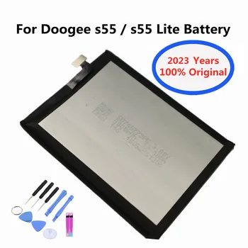 2023 שנים 100% סוללה מקורי לDOOGEE s55 / s55 לייט s55Lite טלפון סלולרי חכם Batterie Bateria 5500mAh + כלים חינם