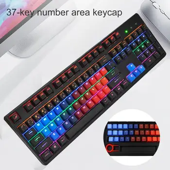 37 המפתחות keycap אדום-כחול צבע תאורת רקע PBT אדום-כחול שיפוע Keycaps מכני מקלדת מקרה DIY כובעי משחק מחשב