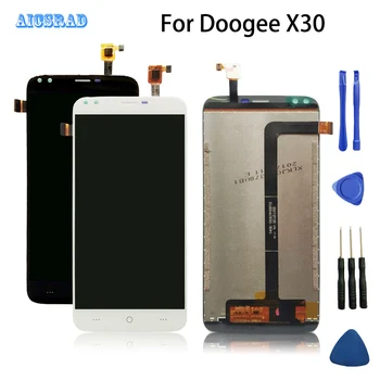 AICSRAD עבור DOOGEE X30 תצוגת LCD ומסך מגע הרכבה חלק תיקון מושלם באיכות טובה X 30 +כלים