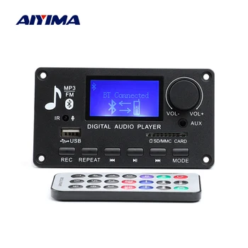 AIYIMA מפענח MP3 לוח Audio DAC USB נגן WMA WAV FLAC קוף HiFi Lossless פענוח עם LCD מילות תצוגה הקלטה TF FM