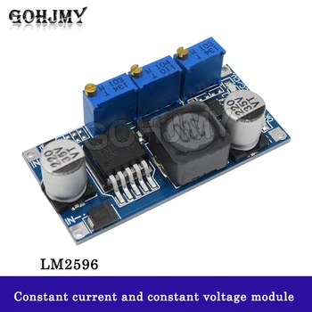 LM2596 זרם קבוע ומתח LED מונע lithium-ion סוללה נטענת כוח מודול עם יעילות גבוהה וחום נמוך
