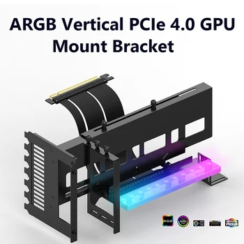 PCIe 4.0 x16 אוניברסלי אנכי GPU בעל GPU כבל היגוי סוגר ATX Case 5V 3PIN וידאו בעל כרטיס אביזרי מחשב