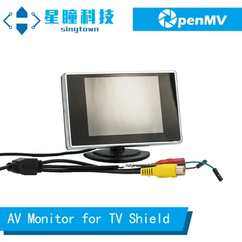 SingTown OpenMV AV צג טלוויזיה מגן מקורי +RCA קואקסיאלי כבל +ספק כוח -להחיל OpenMV4 קאם H7 פלוס /OpenMV3 4 H7 M7
