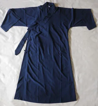 הטאואיסטית בגדים טאי צ ' י מדים בגדים הטאואיזם ביצועים קונג פו GOWNmartial אמנויות זמן robeSummer&האביב כחול כהה