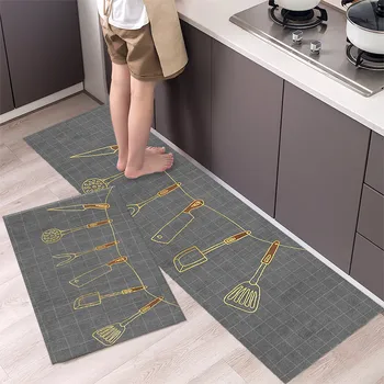 זמן פסים מטבח השטיח שטיחים אנטי להחליק הרצפה שטיח במטבח שטיח כניסה שטיח קל לניקוי מסדרון ארוך מרפסת שטיחים
