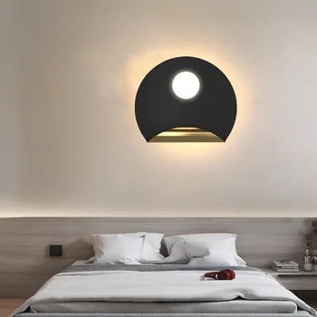 חדש מינימליסטי Led מנורות קיר עבור חדר השינה ליד המיטה, הספה רקע האור בחדר המדרגות במעבר במסדרון לופט תודה מקורה תאורה 14W