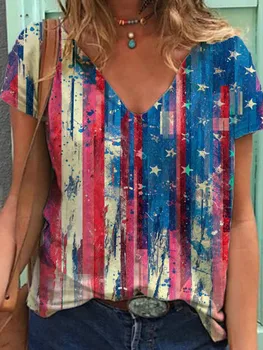 חופשי חולצות נשים המגשרים קצר השרוול V-צוואר מקסימום אישה Pullovers נקבה קיץ סקסי כותנה בד אופנה undershit AC0360