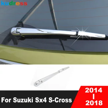 חלון אחורי מגב לכסות לקצץ סוזוקי Sx4 S-קרוס Crossover 2014 2015 2016 2017 2018 Chrome המכונית הזנב השמשה הקדמית היד להב