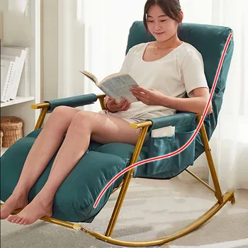 יוקרה מודרנית כסאות סלון משענת יד נורדי יהירות כיסאות נדנדה קריאה Muebles Para El Hogar מבטא הביתה Decoraction