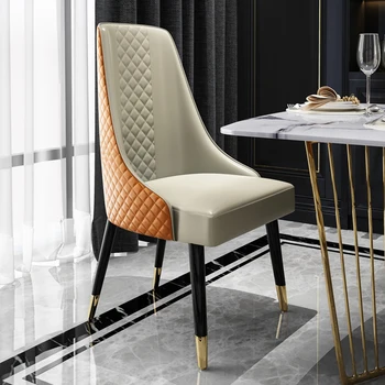 נורדי אור יוקרה כסאות אוכל הפוסט-מודרנית מחקר כסאות מטבח פנאי קפה מלון מסעדה רהיטים מעץ מלא