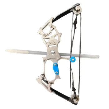 נירוסטה מיני Composite bow שמאל, יד ימין הירי חיצוני המתחיל להתאמן בחץ וקשת לאינטראקציה בין ההורה לילד