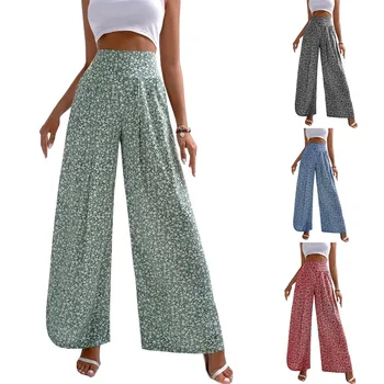 נקבה מכנסיים 2023 הקיץ החדש של הנשים מכנסיים פרחוניים מזדמן אופנה חופשי הדפסה מכנסיים מכנסיים ברחוב