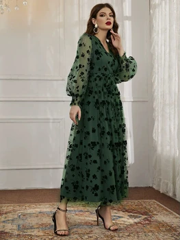 סתיו מרוקו השמלה נשים מוסלמיות הדפס תחרה Abaya הודו כפיות דובאי, טורקיה, ערב שמלות ערב Kaftan החלוק Vestidos Largos