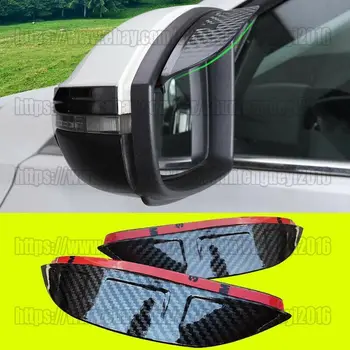 עבור פולקסווגן ג ' טה Mk7 2019-2023 ABS שחור המראה בצד מגן גשם כיסוי לקצץ המכונית accesorries