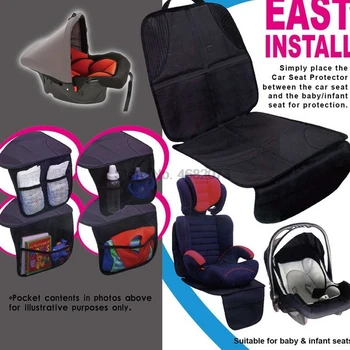 על ידי DHL 100pcs מושב הרכב, מגן,הילד או התינוק אוטומטי מושב מגן מזרן,הגנה על המושבים,שחור