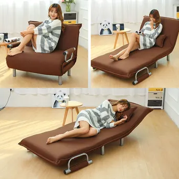 קיפול מיטת ספה כורסה רדום פנאי כורסת בד לנשימה עצלן ספות יחיד סלון טרקלין מיטה כיסא