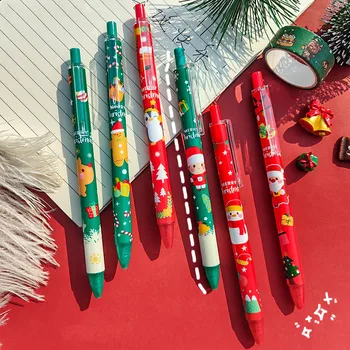 1 חתיכה Lytwtw חמוד ג ' ל עט יצירתי מתנת חג המולד לשכת העיתונות מתנה ציוד לבית הספר מכשירי כתיבה Kawaii מצחיק עטים