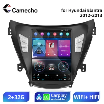Camecho אנדרואיד 11 2 Din רדיו כלי רכב רכב אוטומטי התקנים עבור יונדאי Elantra 2012 - 2013 רדיו טסלה סגנון GPS וידאו לא DVD