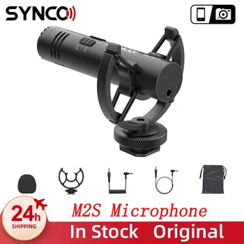 Synco M2S מיקרופון עבור הטלפון החכם המצלמה למחשב אודיו Mikrofon סטודיו מקצועי הטלפון בלוגר וידאו נייד לעומת BOYA MM1