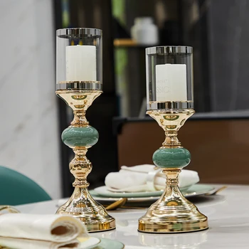 אירופה פמוט קישוט נורדי ערב רומנטית לאור נרות קישוט הבית שולחן האוכל ארומתרפיה
