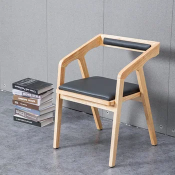יצירתי מינימליסטי עץ הכיסא Nordic Lounge המשרד איפור נוח בבית האוכל, קפה, כיסאות מתקדמים למבוגרים Mueblesa רהיטים