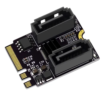 מ. 2 SATA מתאם WiFi. מ. מפתח 2+E 2 פורט SATA3.0 הרחבה כרטיס Riser SATA3 6Gb M2 2230 PCIE3.0 רוחב פס עבור SATA SSD HDD