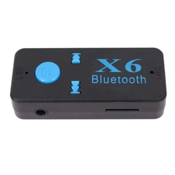רכב Bluetooth Audio מקלט Bluetooth hands-free לקרוא X6 מתאם Bluetooth יכול להיות מוכנס כרטיס TF נייד השמעה